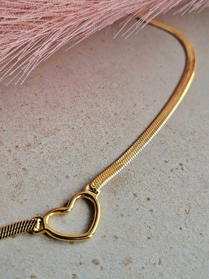 Collana Snake con Cuore