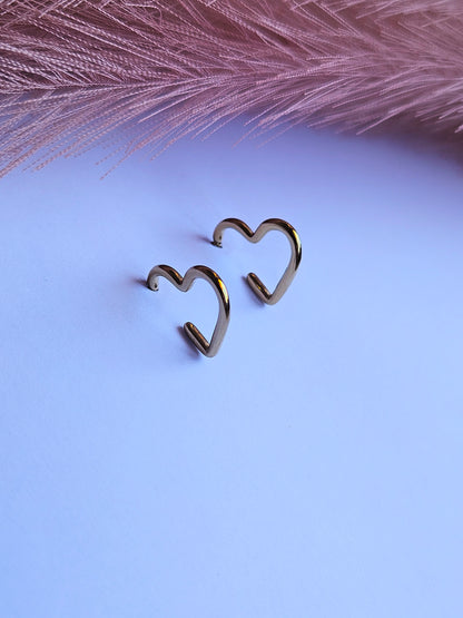 Orecchini Cuore Hoop Lobo