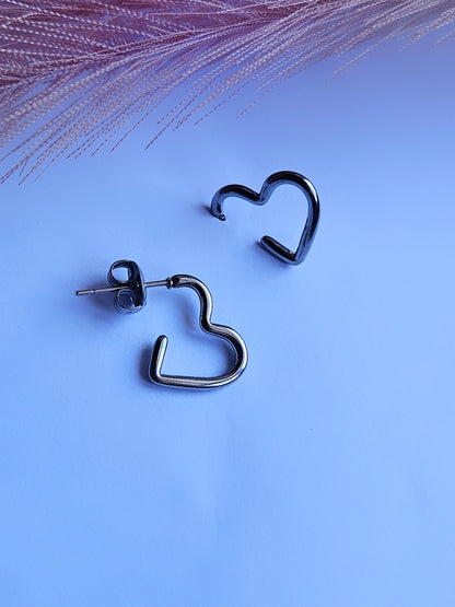 Orecchini Cuore Hoop Lobo