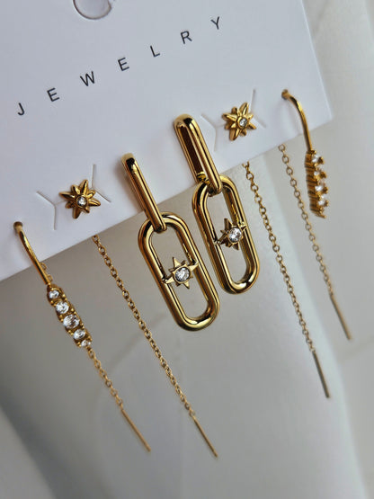 Orecchino Saliscendi Stella Polare