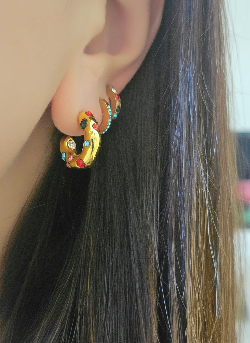 Orecchini Galaxy Hoop