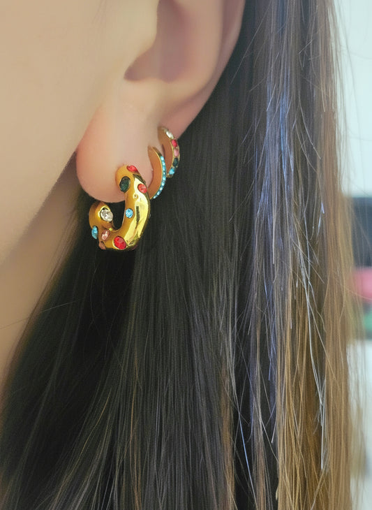 Orecchini Galaxy Hoop