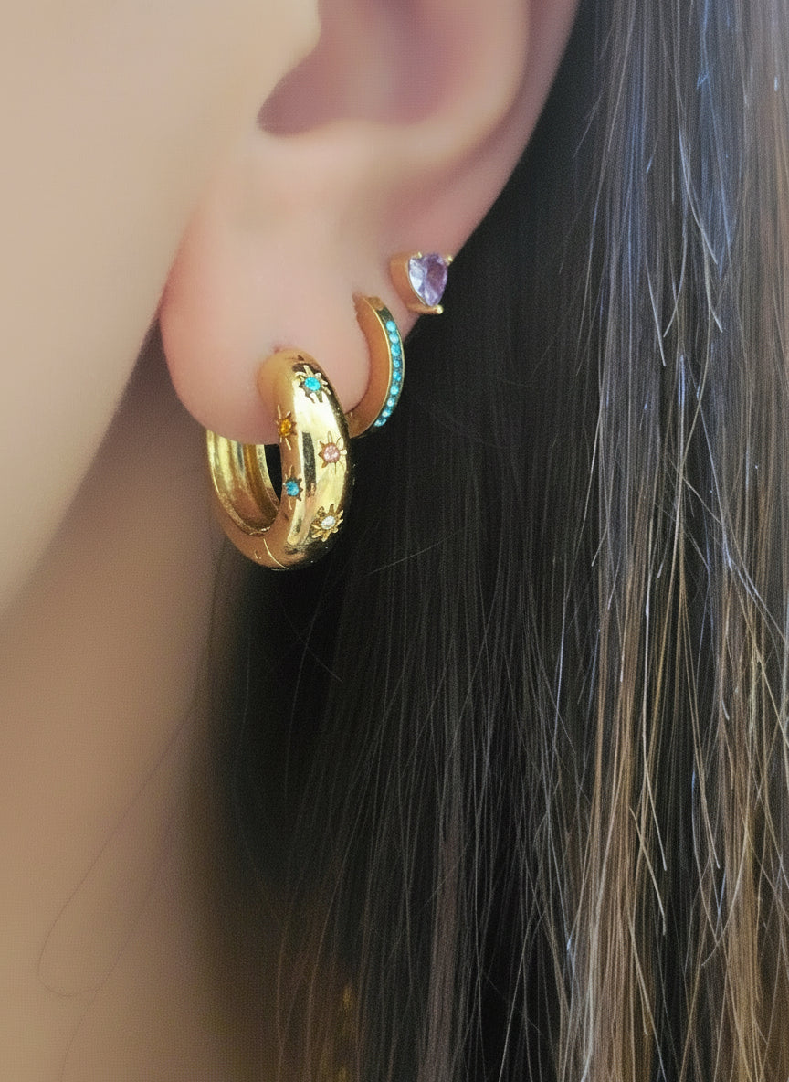 Orecchini Punto Luce Cuore