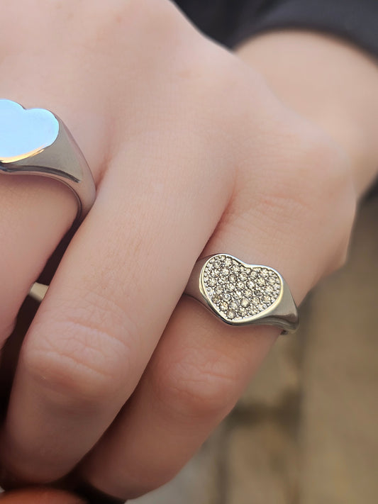 Anello Chevalier Cuore Pavè