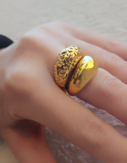 Anello Bold Martellato
