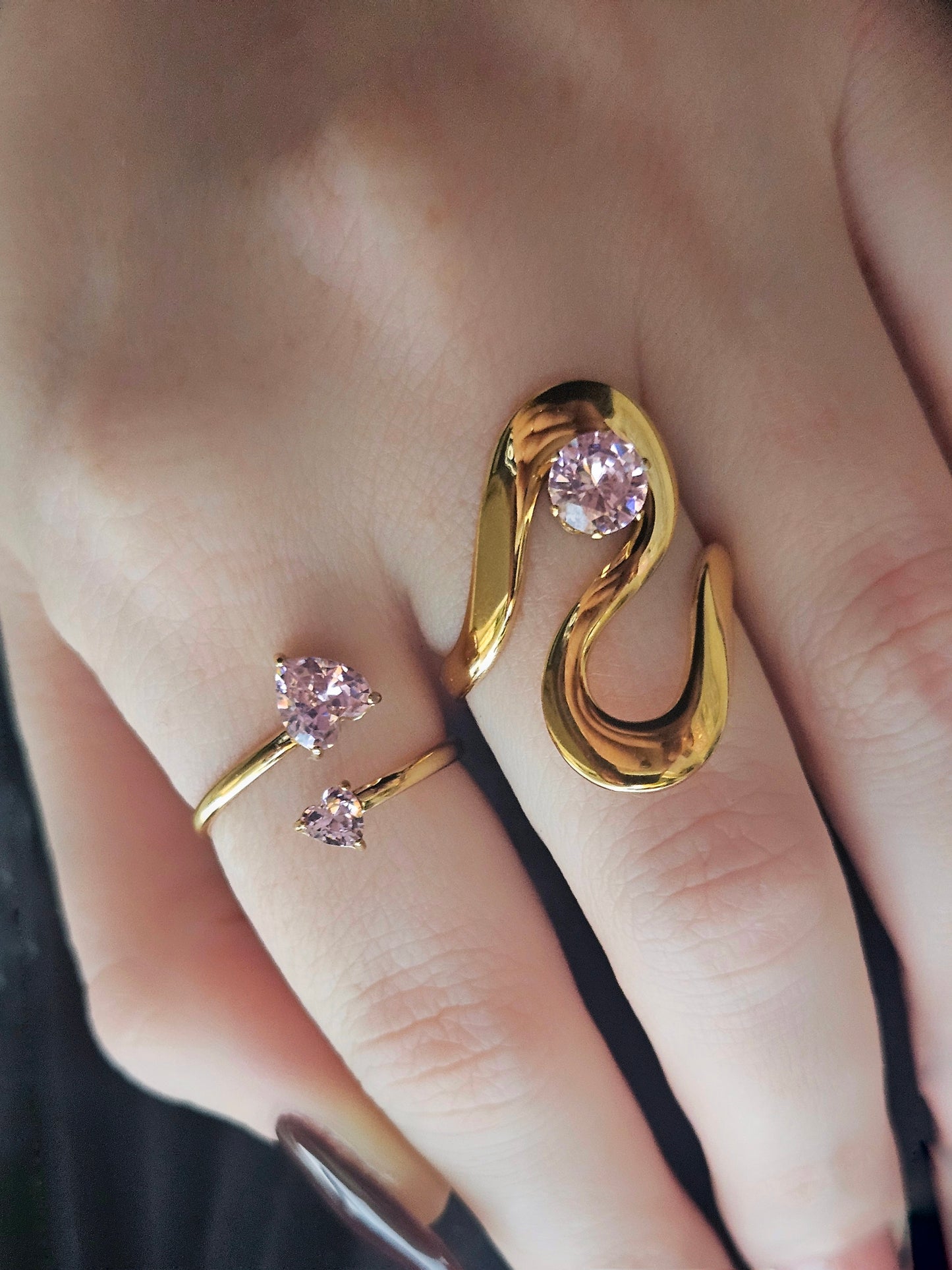 Anello Infinity Pink