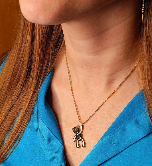 Collana Orsetto Strass