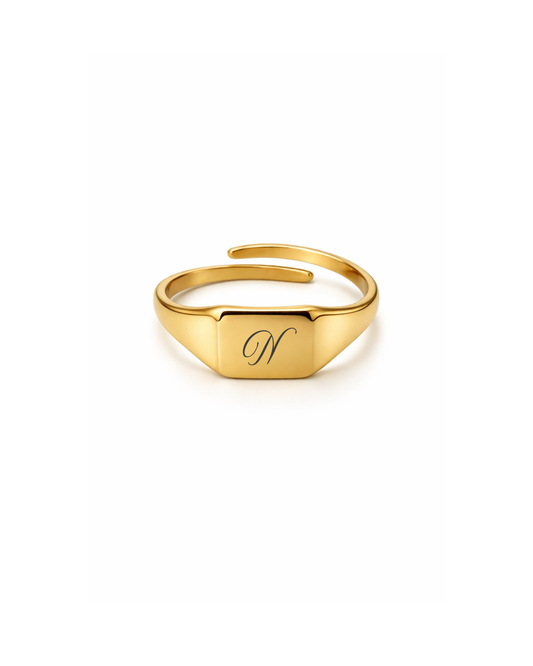 Anello Chevalier Signature Rectangle Mini