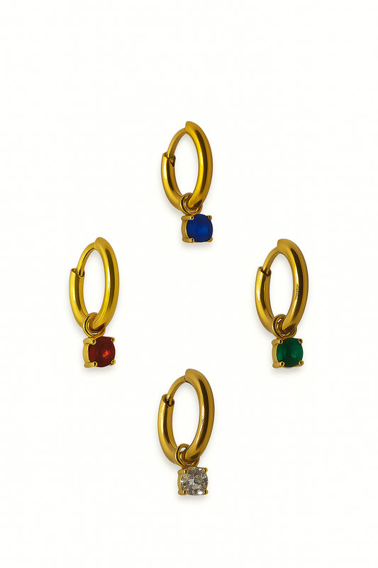 Orecchino Hoop Punto Luce