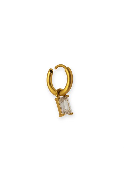 Orecchino Hoop Baguette Classic