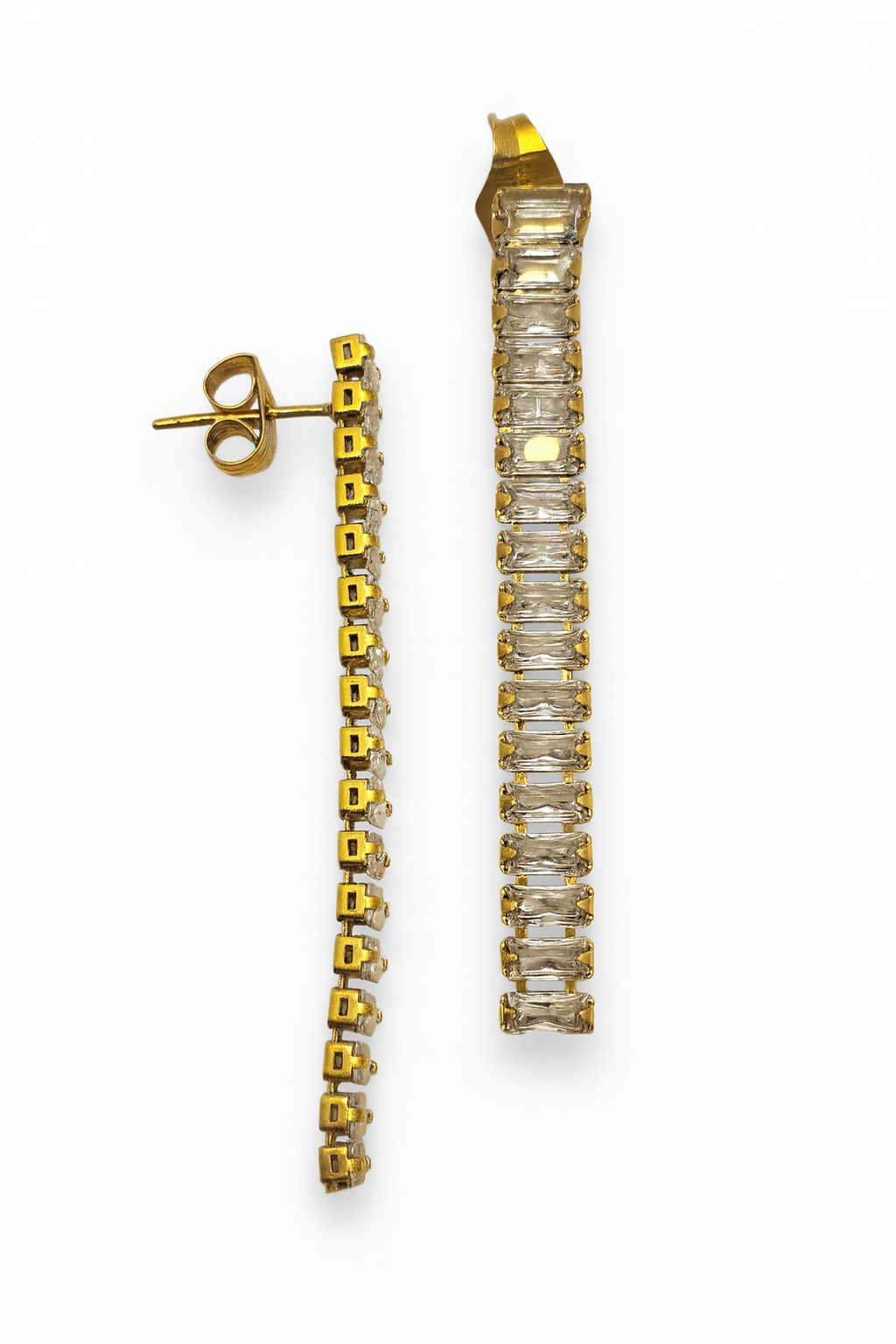 Orecchini Pendenti Baguette