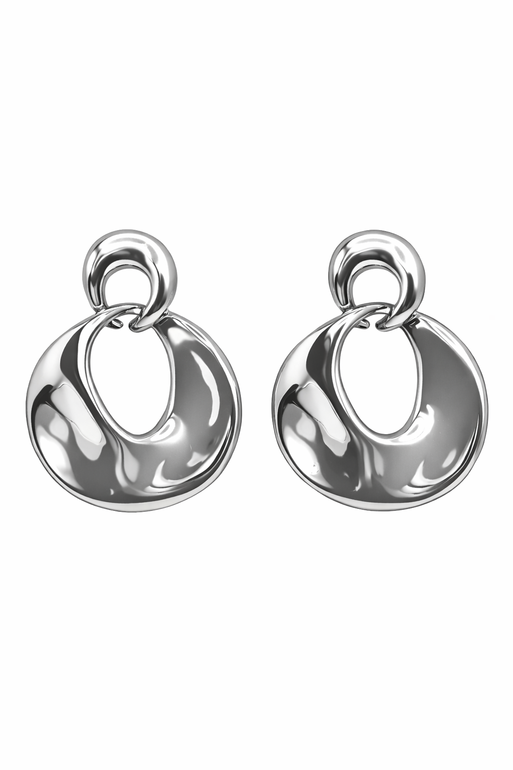 Orecchini Cerchio Fluido Duo