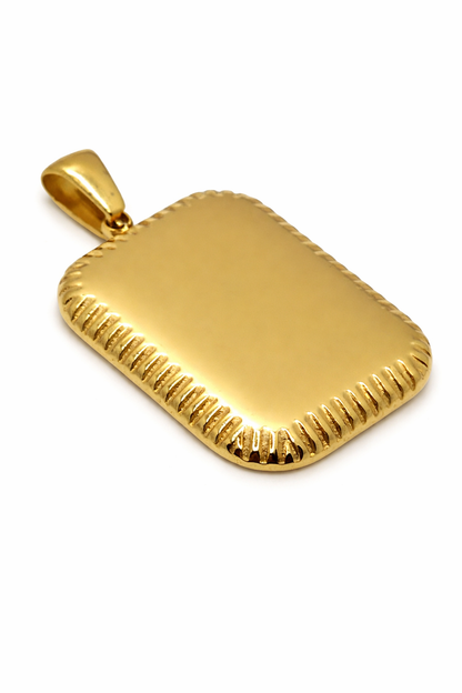 Ciondolo Placchetta Cornice Personalizzabile