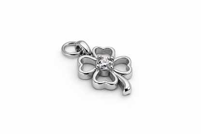 Ciondolo Quadrifoglio Punto Luce