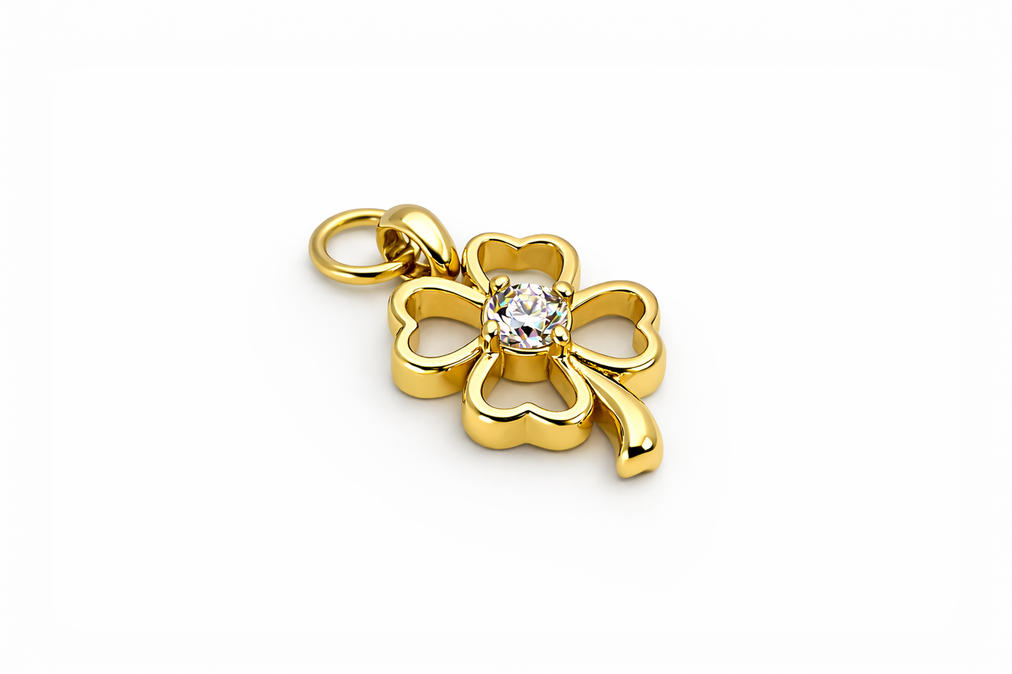 Ciondolo Quadrifoglio Punto Luce