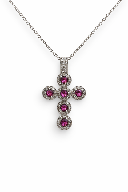 Collana Croce Zirconia