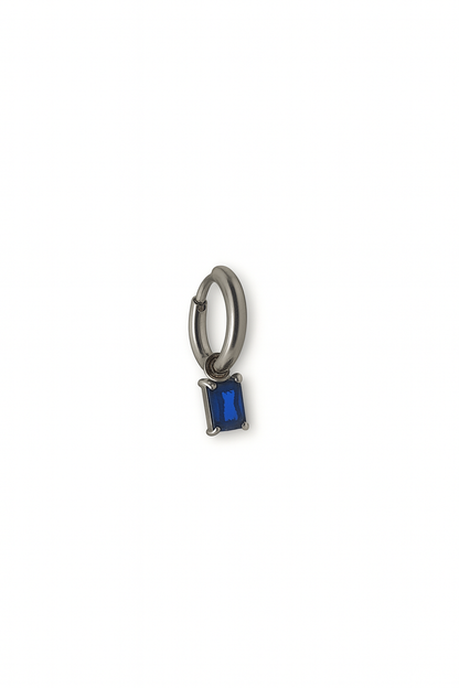 Orecchino Hoop Baguette Classic Color