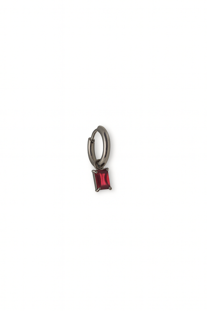 Orecchino Hoop Baguette Classic Color