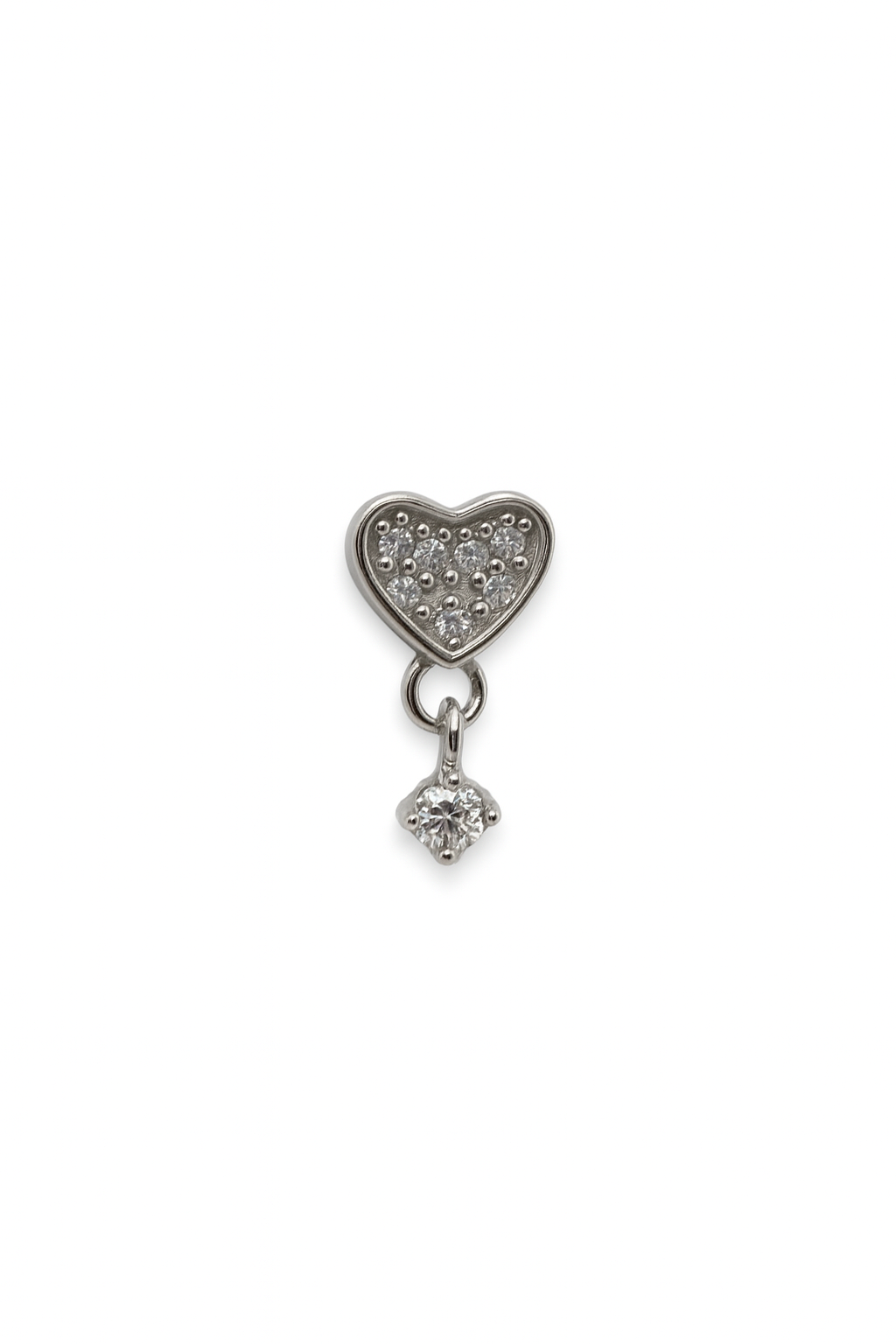 Piercing Cuore Con Pendente Punto Luce