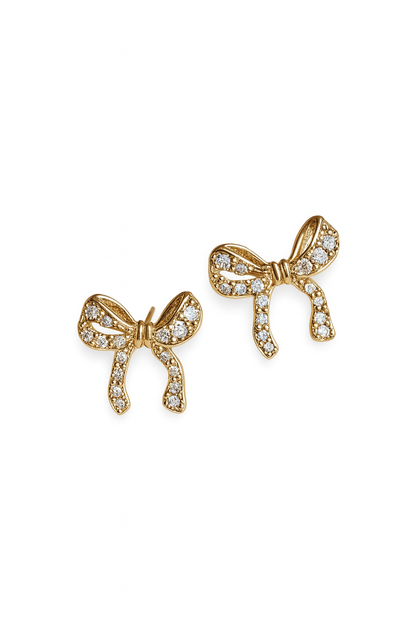 Orecchini Lobetto Fiocco Sparkling