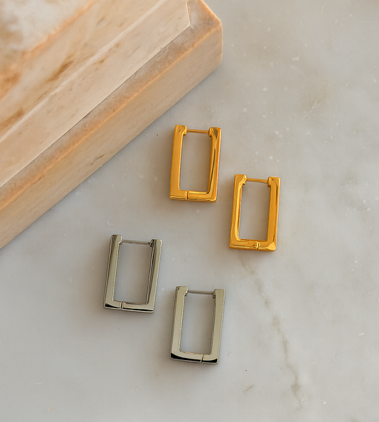 Orecchini Carrè Rettangolo