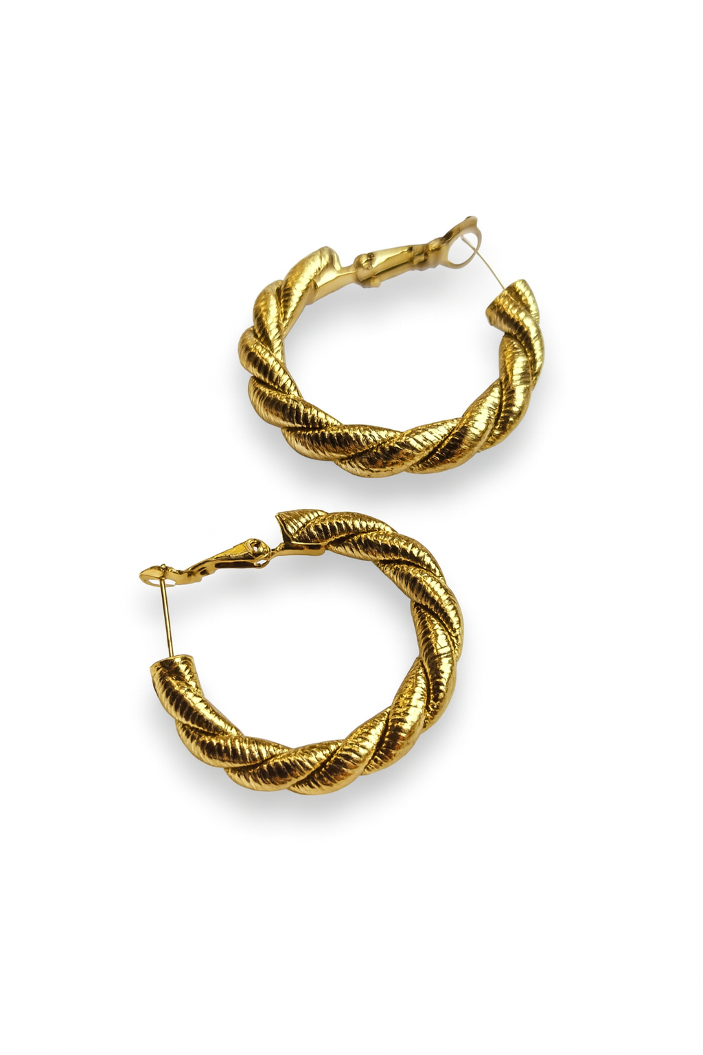 Orecchini Hoop Intrecciati