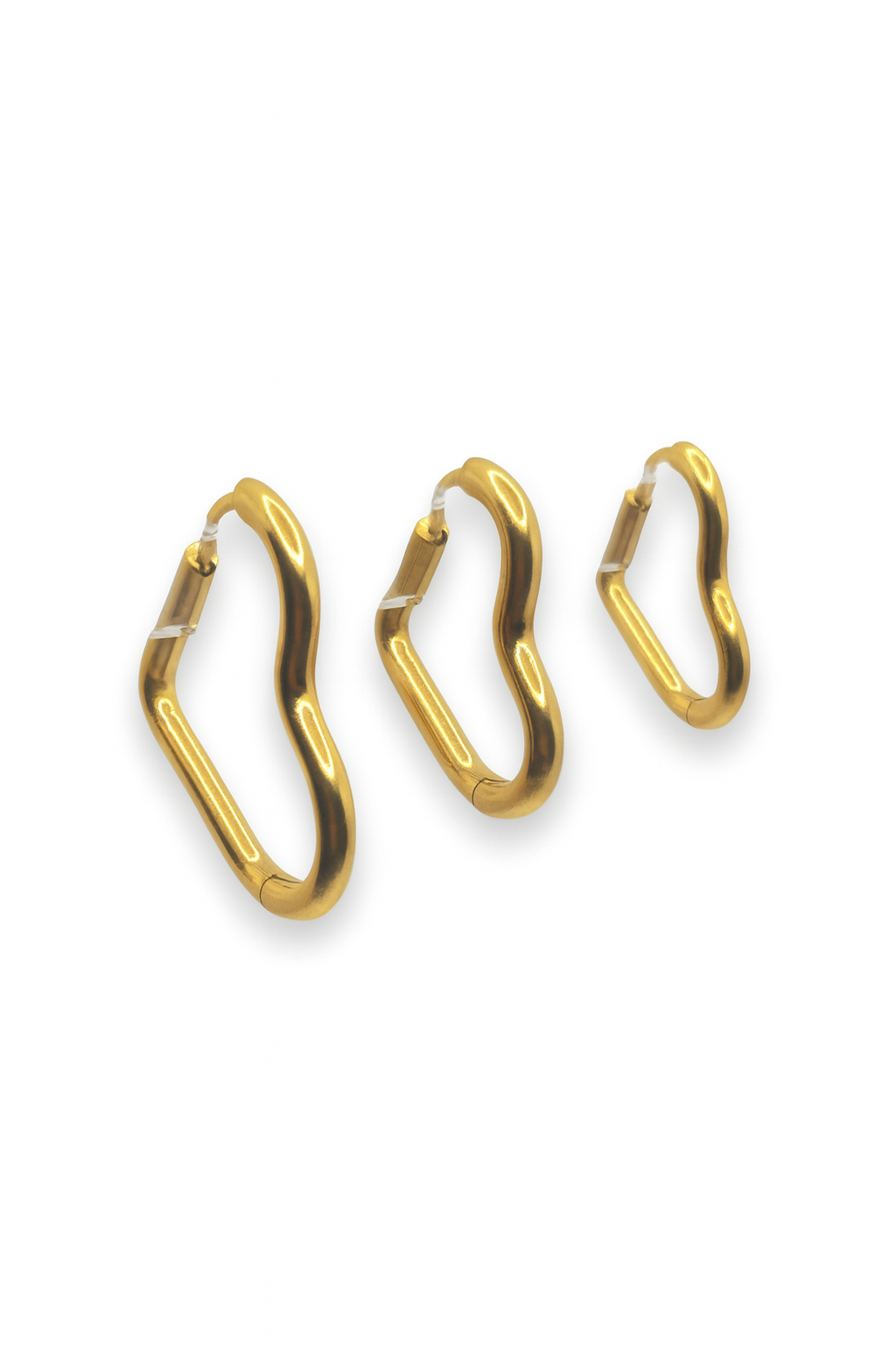 Set Orecchini Hoop Cuore 3 Paia