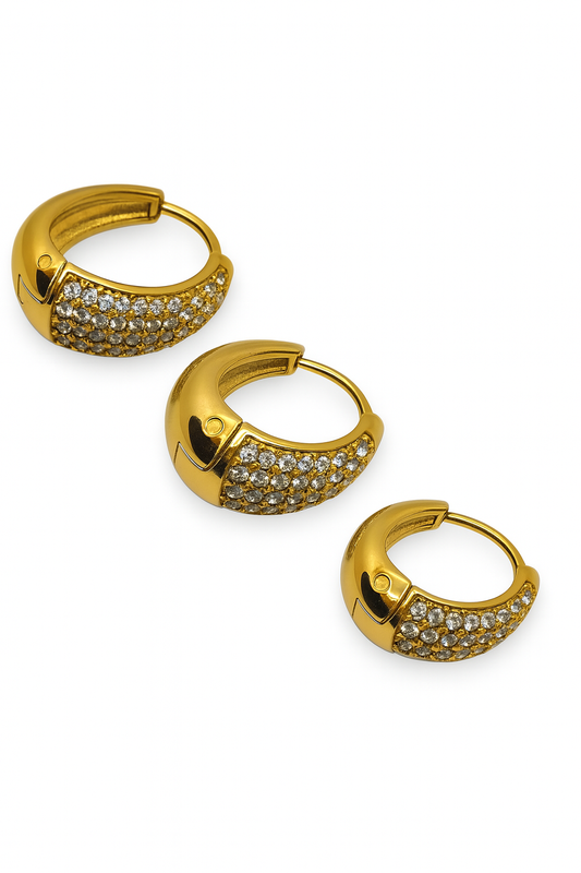 Orecchini Hoop Chicca Sparkling