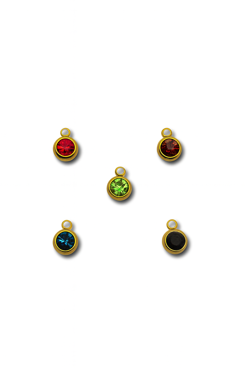 Ciondolo Punto Luce Zirconi Colorati