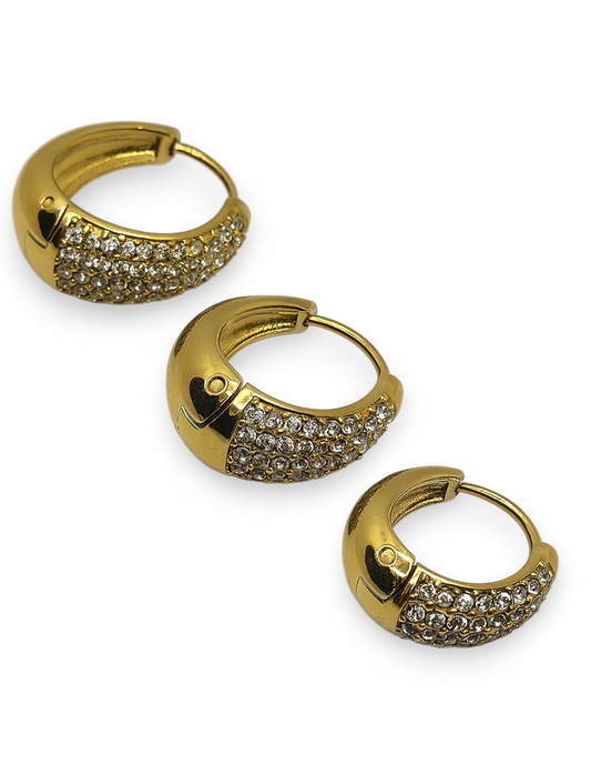 Orecchini Hoop Chicca Sparkling