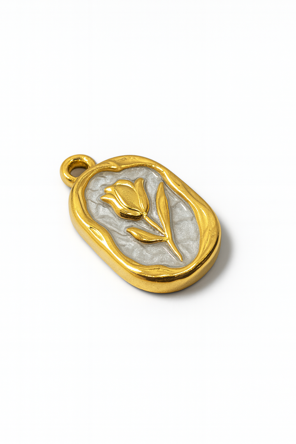 Ciondolo Placchetta Tulipano