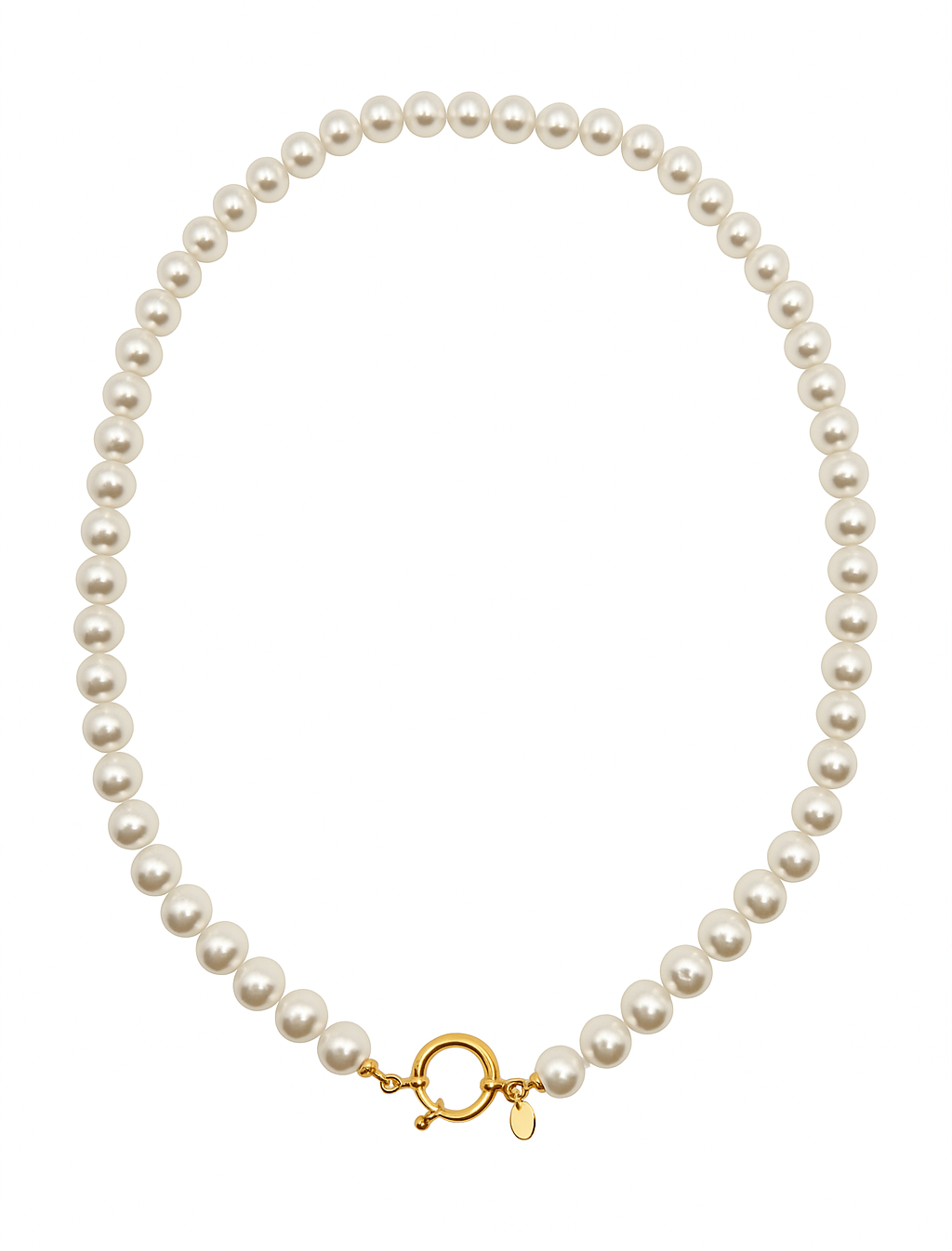 Collana Perle Classiche Chiusura a Timone