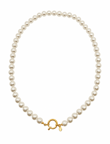 Collana Perle Classiche Chiusura a Timone