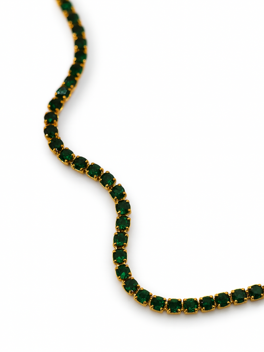 Collana Tennis Small Verde