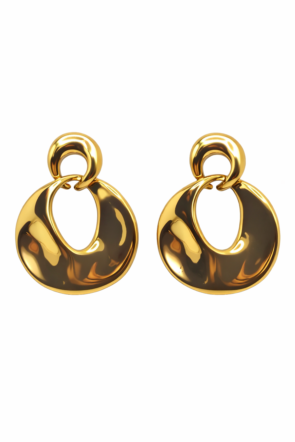 Orecchini Cerchio Fluido Duo