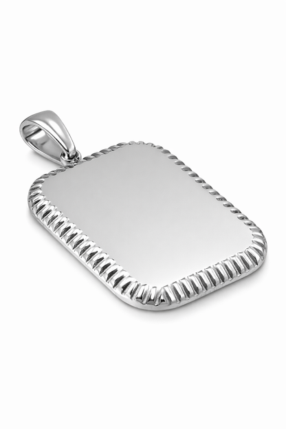 Ciondolo Placchetta Cornice Personalizzabile