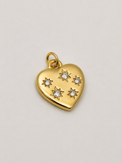 Ciondolo Cuore Stellato
