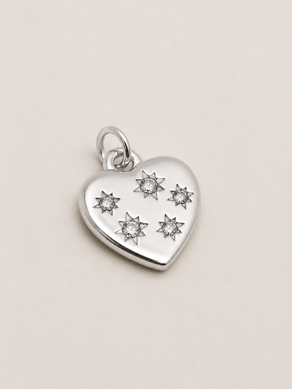 Ciondolo Cuore Stellato