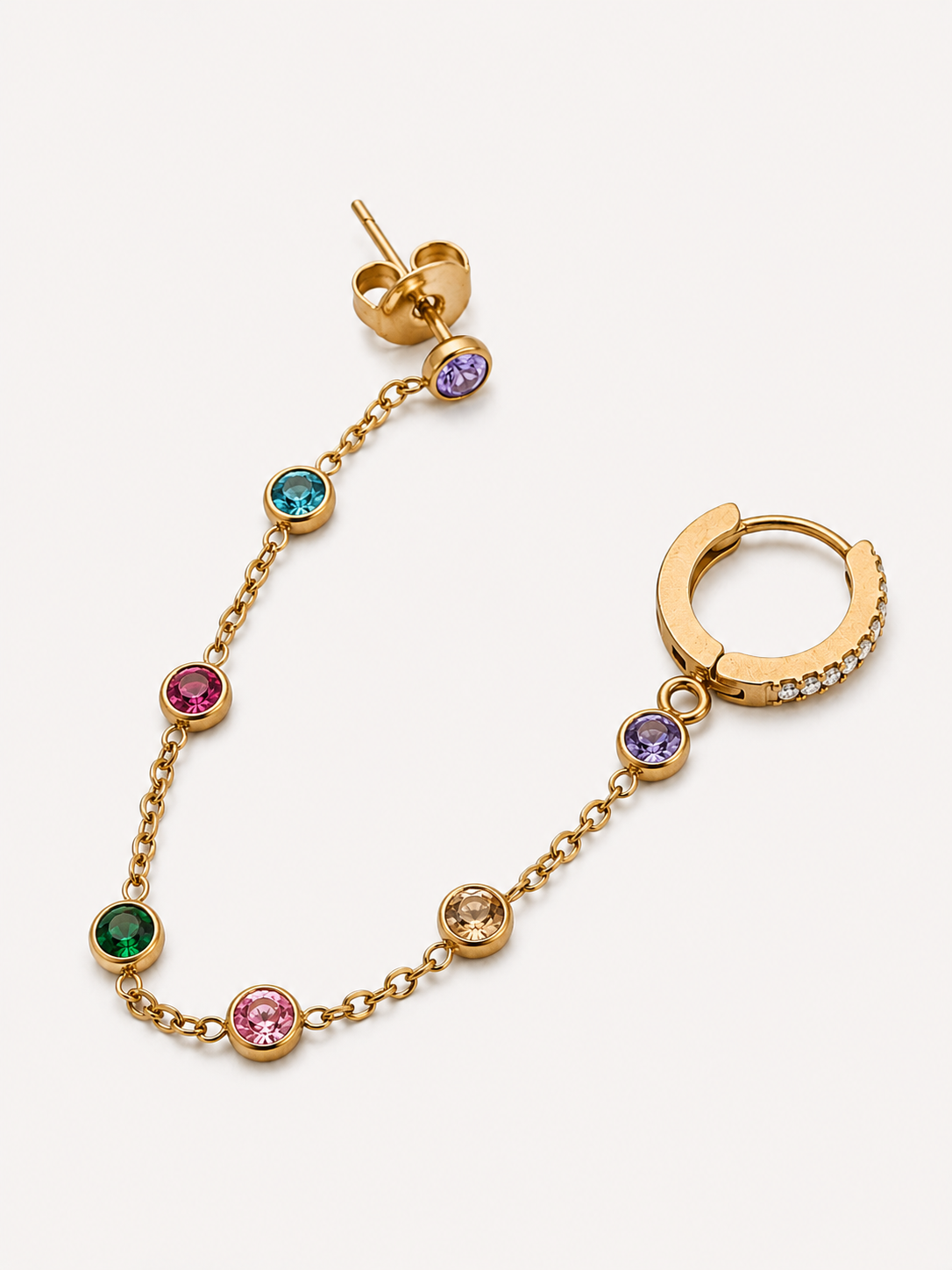 Monorecchino Freya Catena Multicolor