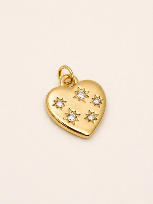 Ciondolo Cuore Stellato