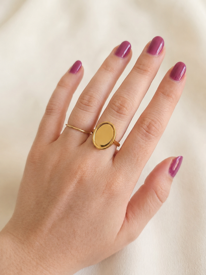 Anello Ovale Personalizzabile