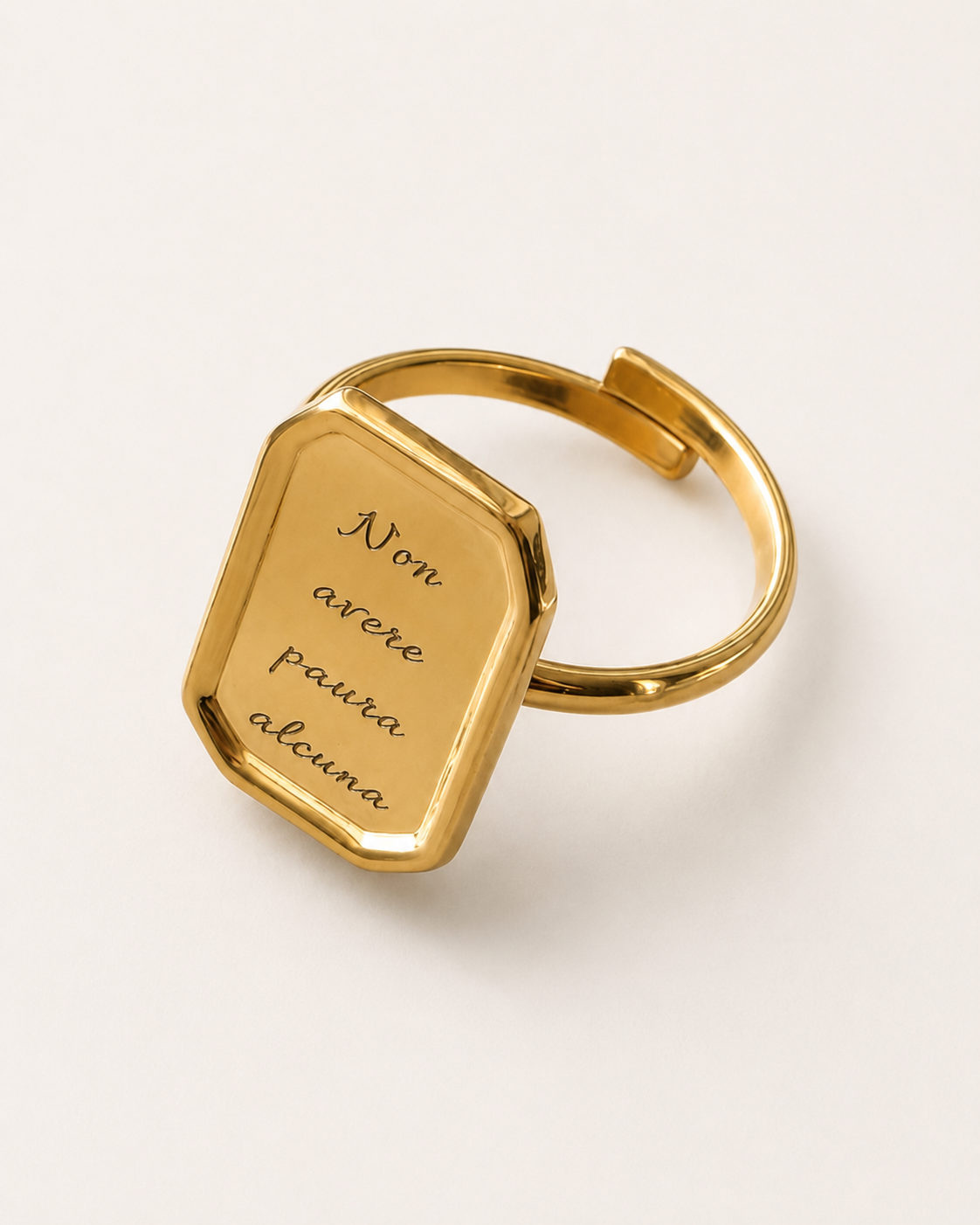 Anello Ottagonale Personalizzabile