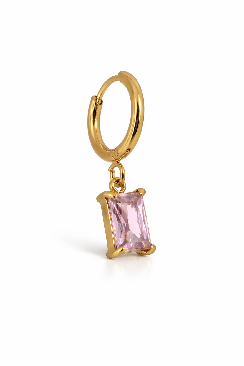 Orecchino Hoop Baguette Cromia