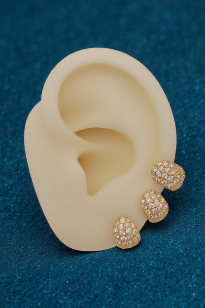 Orecchini Lobetto Petite Pavè