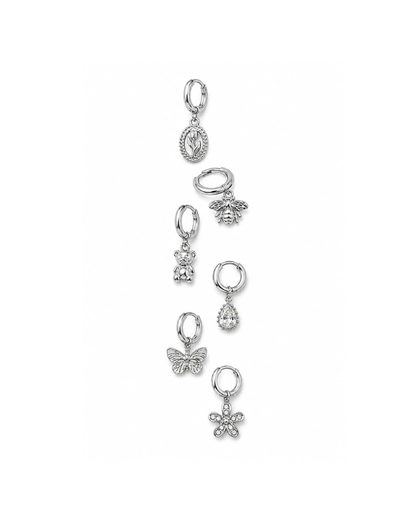 Set Orecchini Hoop Story Charms