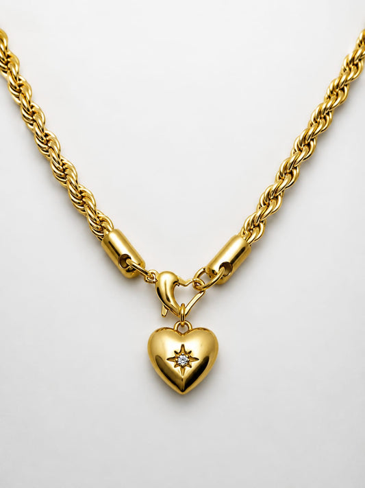 Collana Twist Gancio Cuore