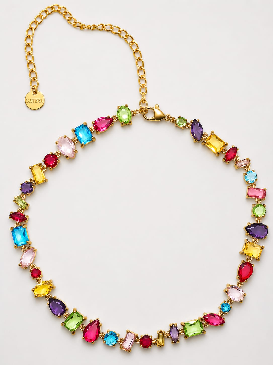 Collana girocollo pietre