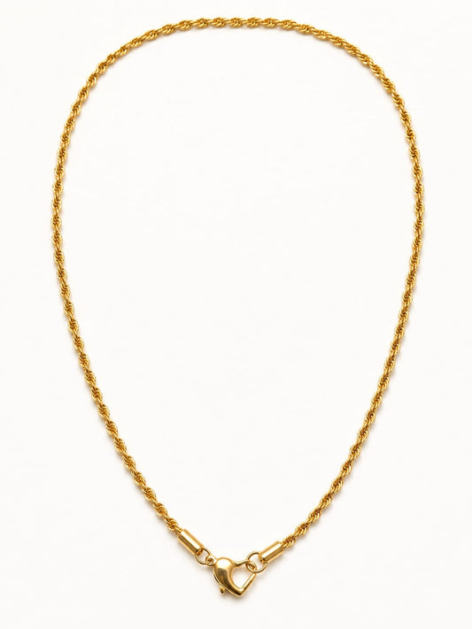 Collana Twist Gancio Cuore Girocollo