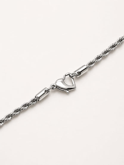 Collana Twist Gancio Cuore Girocollo