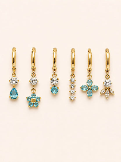Set Orecchini Hoop Bloomy Charms